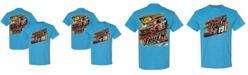 Joe Gibbs Racing Team Collection Men's Light Blue Martin Truex Jr Bass Pro Shops Car 2-Spot T-shirt